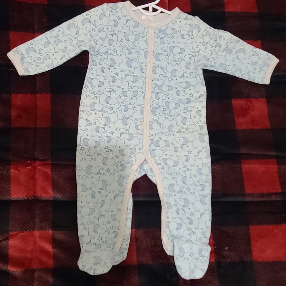 Two fall winter cozy footie onsies